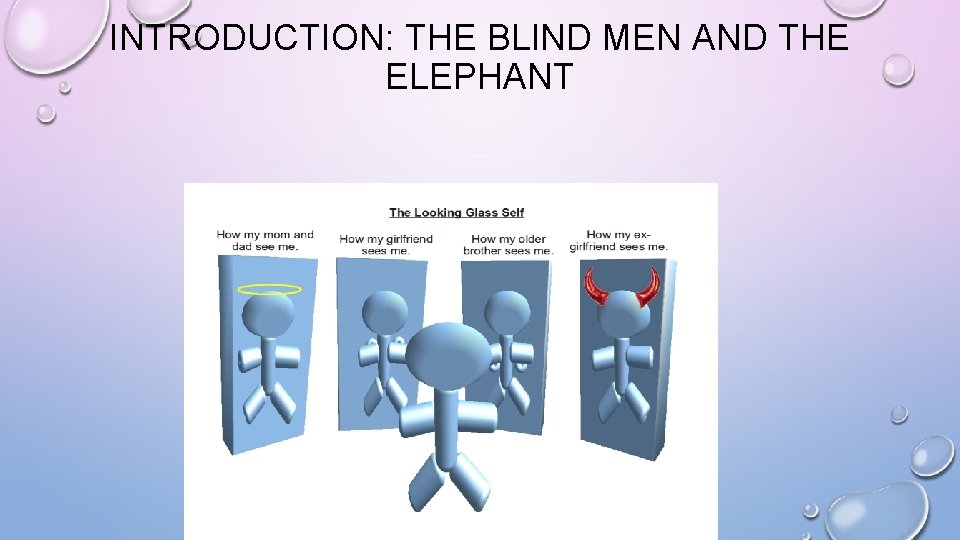 INTRODUCTION: THE BLIND MEN AND THE ELEPHANT 