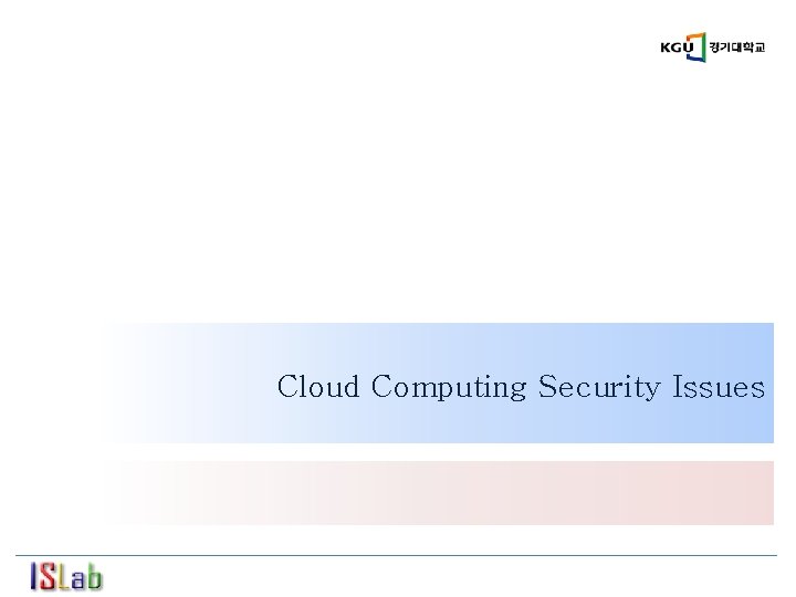 Cloud Computing Security Issues 