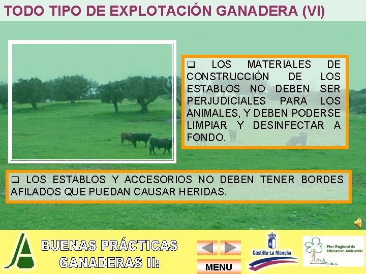 TODO TIPO DE EXPLOTACIÓN GANADERA (VI) q LOS MATERIALES DE CONSTRUCCIÓN DE LOS ESTABLOS
