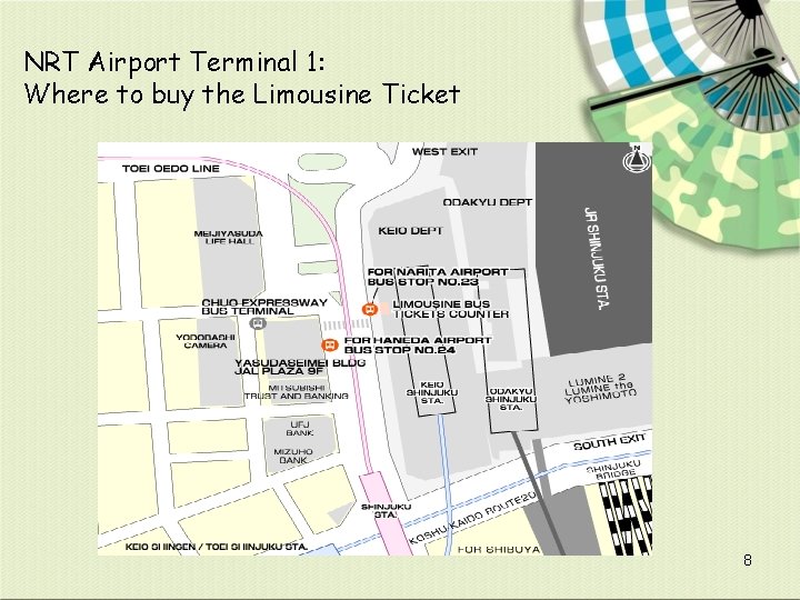 NRT Airport Terminal 1: Where to buy the Limousine Ticket 8 