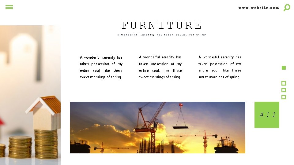 www. website. com FURNITURE a w o n d e r f u l