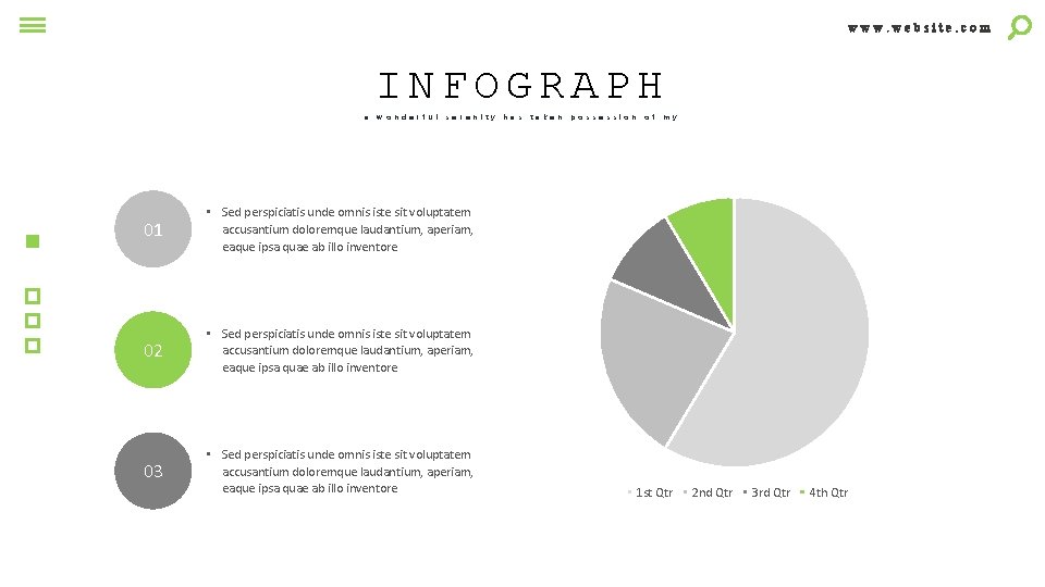 www. website. com INFOGRAPH a w o n d e r f u l