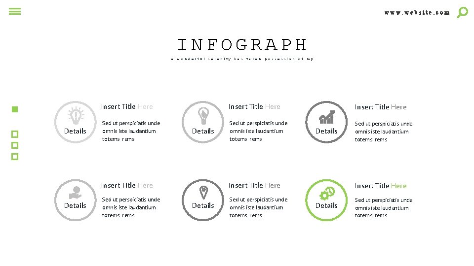 www. website. com INFOGRAPH a Details w o n d e r f u