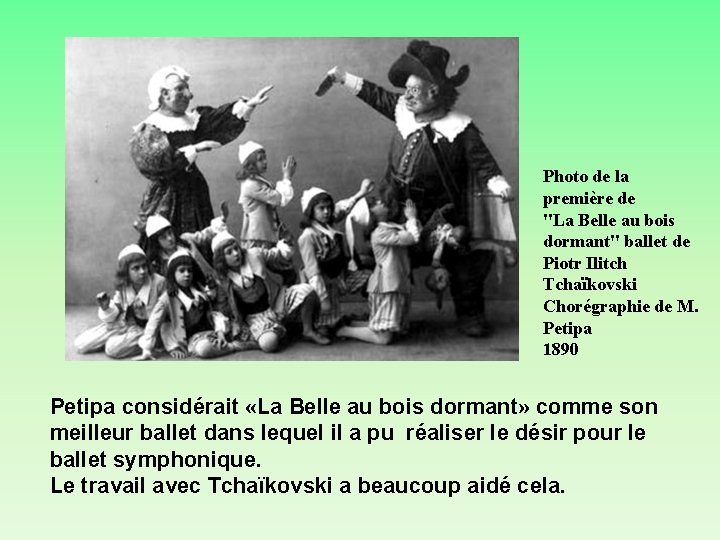 Photo de la première de "La Belle au bois dormant" ballet de Piotr Ilitch Photo de la première de "La Belle au bois dormant" ballet de Piotr Ilitch