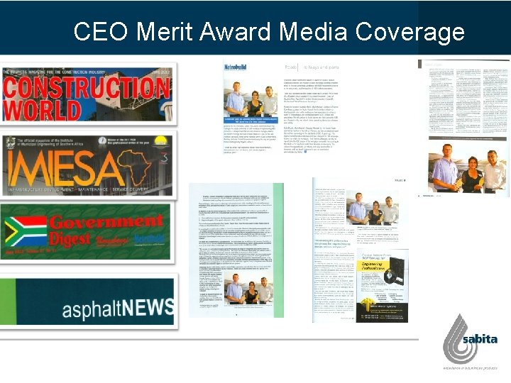 CEO Merit Award Media Coverage CEO Merit Award Media Coverage