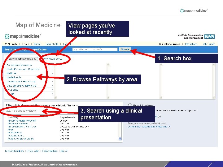 Map of Medicine View pages you’ve looked at recently 1. Search box 2. Browse Map of Medicine View pages you’ve looked at recently 1. Search box 2. Browse