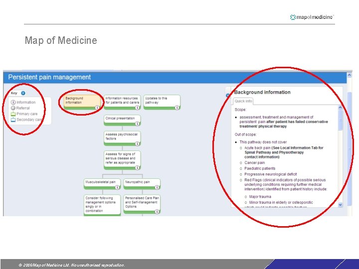 Map of Medicine © 2008 Map of Medicine Ltd. No unauthorised reproduction. Map of Medicine © 2008 Map of Medicine Ltd. No unauthorised reproduction.