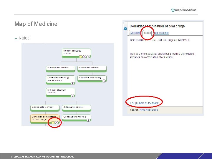 Map of Medicine – Notes © 2008 Map of Medicine Ltd. No unauthorised reproduction. Map of Medicine – Notes © 2008 Map of Medicine Ltd. No unauthorised reproduction.