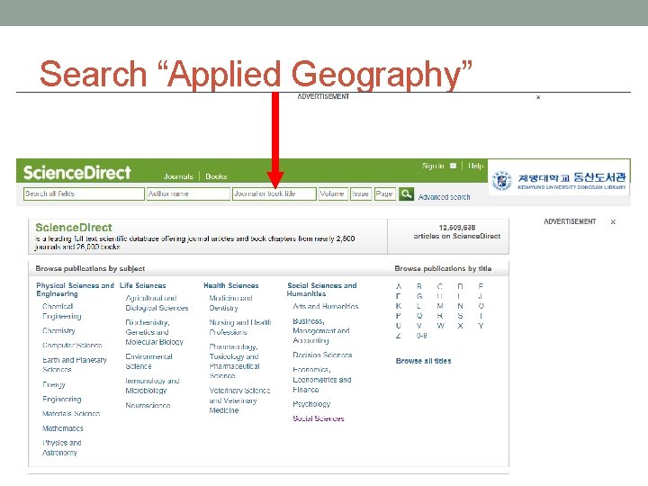 Search “Applied Geography” 