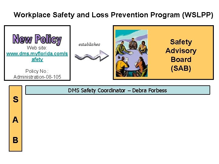 Workplace Safety and Loss Prevention Program (WSLPP) Web site: www. dms. myflorida. com/s afety