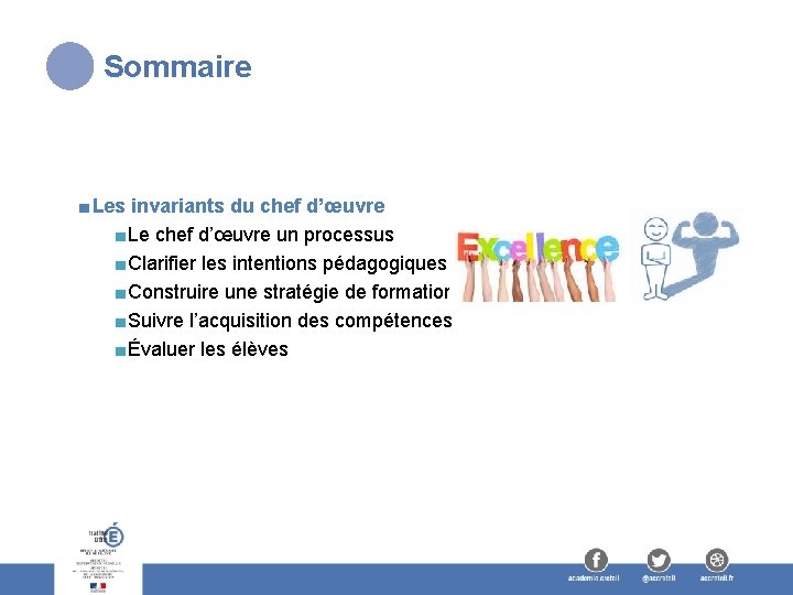 Sommaire ■ Les invariants du chef d’œuvre ■ Le chef d’œuvre un processus ■