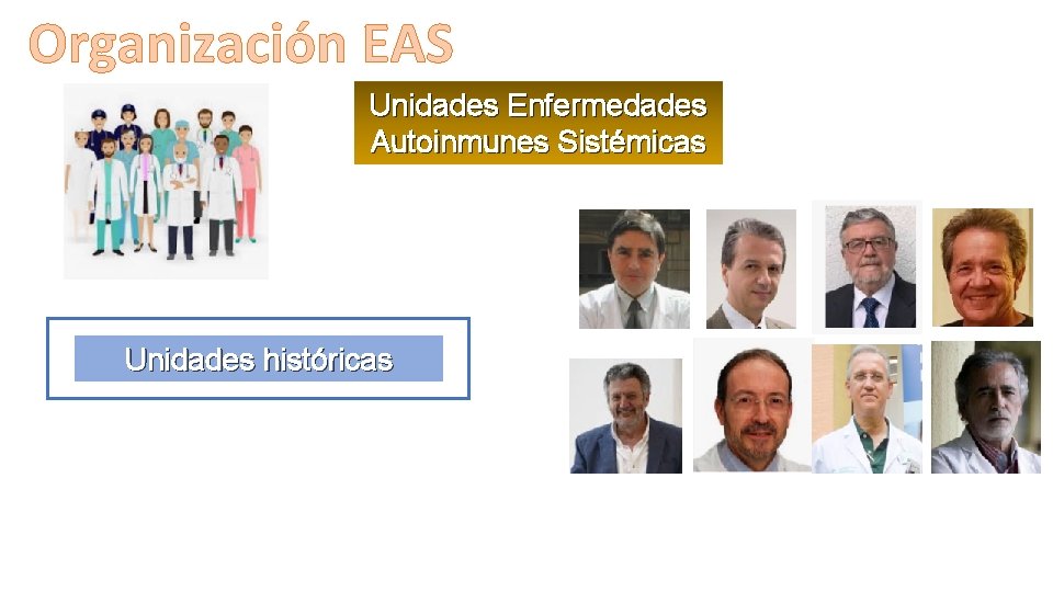 Organización EAS Unidades Enfermedades Autoinmunes Sistémicas Unidades históricas 