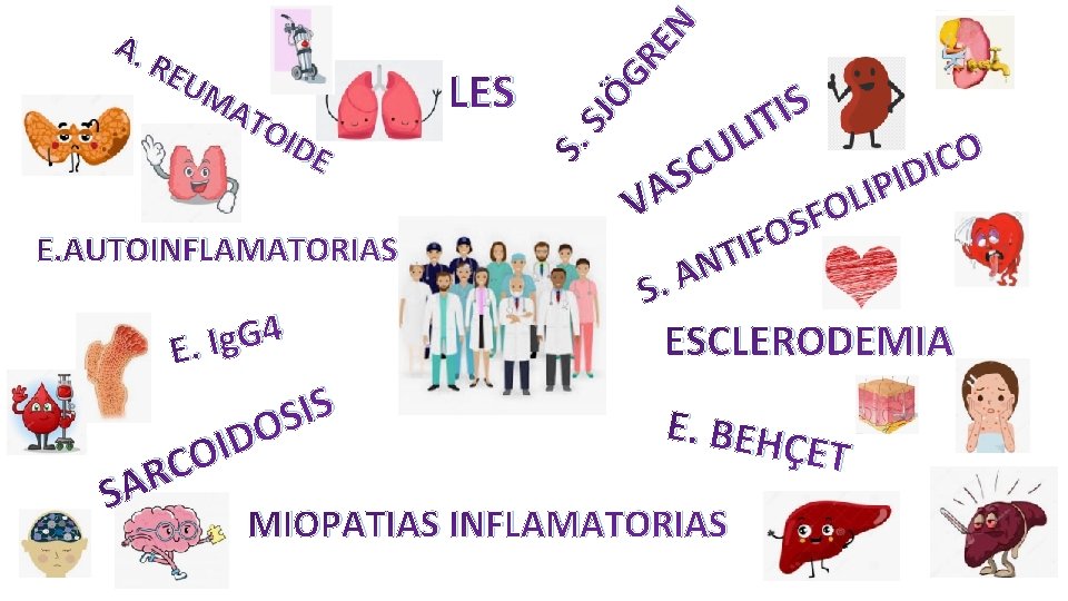 N UM AT OID E E. AUTOINFLAMATORIAS 4 G g I E. S O