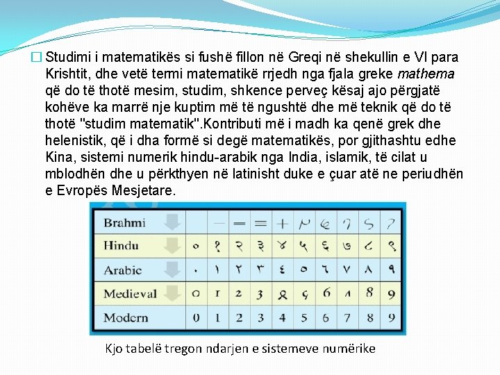 � Studimi i matematikës si fushë fillon në Greqi në shekullin e VI para