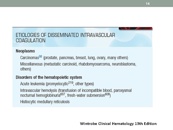 14 Wintrobe Clinical Hematology 13 th Edition 14 Wintrobe Clinical Hematology 13 th Edition