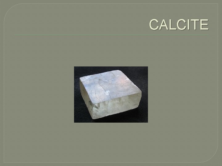 CALCITE 