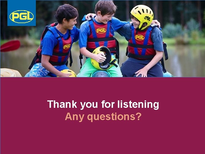 Thank you for listening Any questions? 