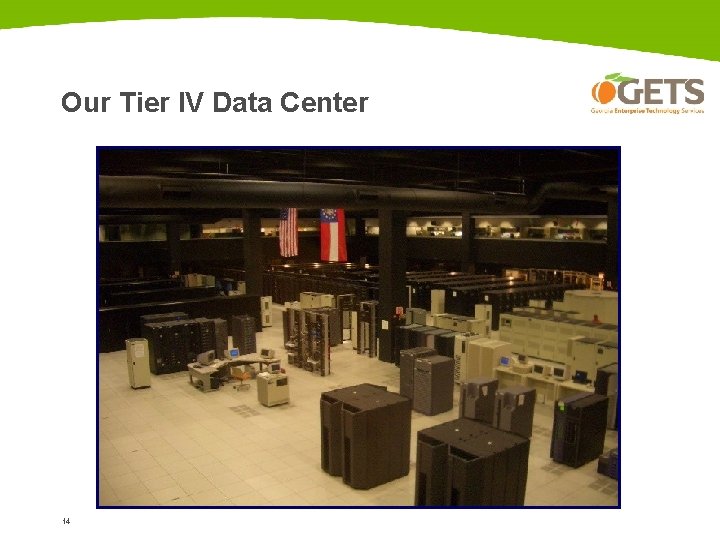 Our Tier IV Data Center 14 