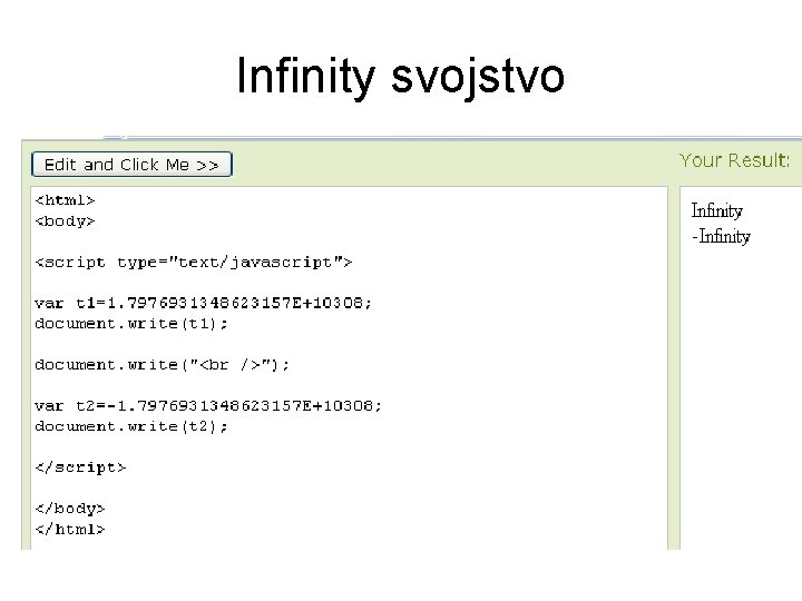 Infinity svojstvo 