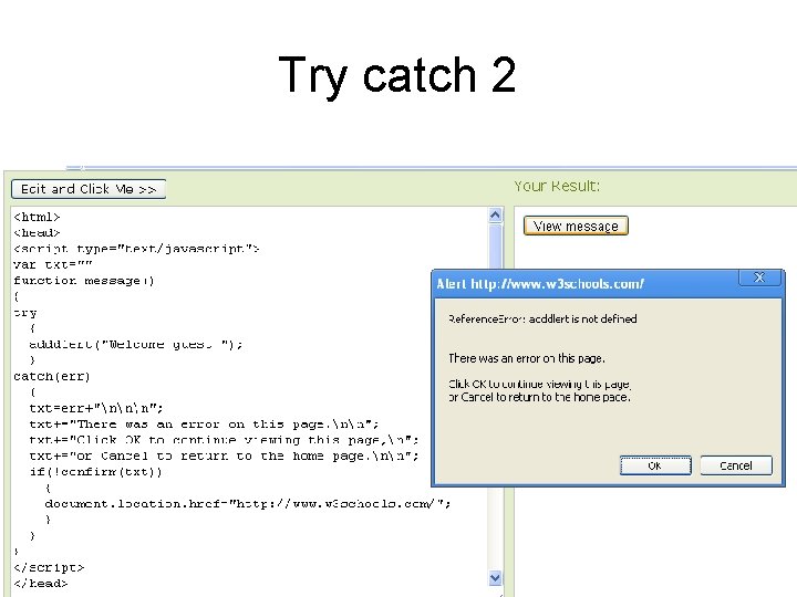 Try catch 2 