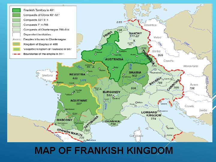 MAP OF FRANKISH KINGDOM 