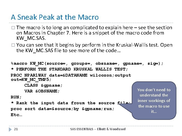 A Sneak Peak at the Macro � The macro is to long an complicated A Sneak Peak at the Macro � The macro is to long an complicated