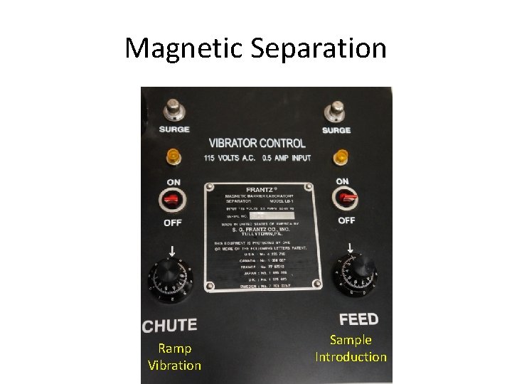 Magnetic Separation Ramp Vibration Sample Introduction 
