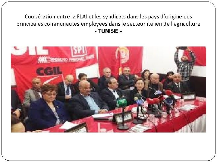 Coopération entre la FLAI et les syndicats dans les pays d’origine des principales communautés