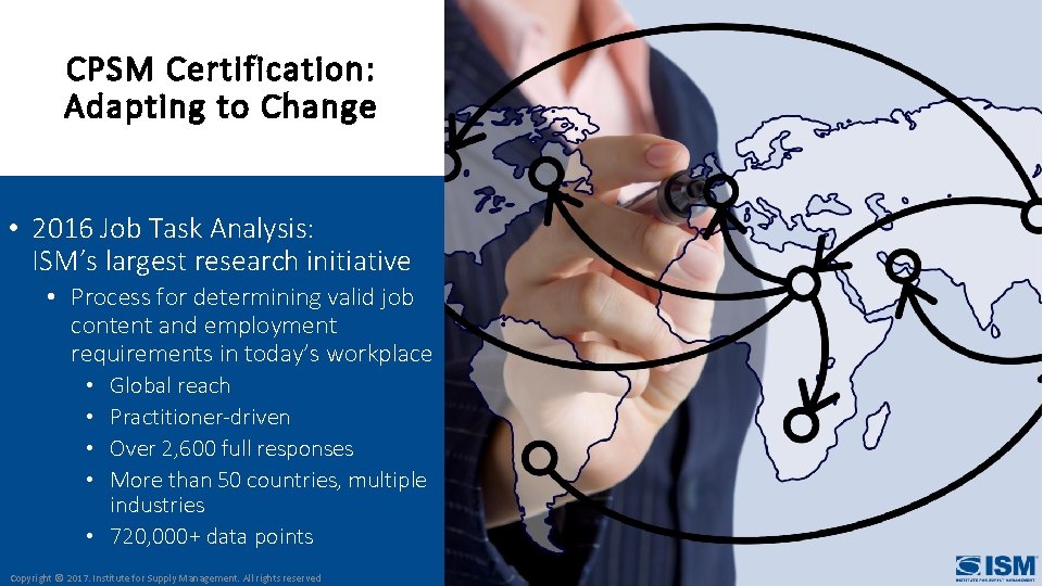 CPSM Certification: Adapting to Change • 2016 Job Task Analysis: ISM’s largest research initiative