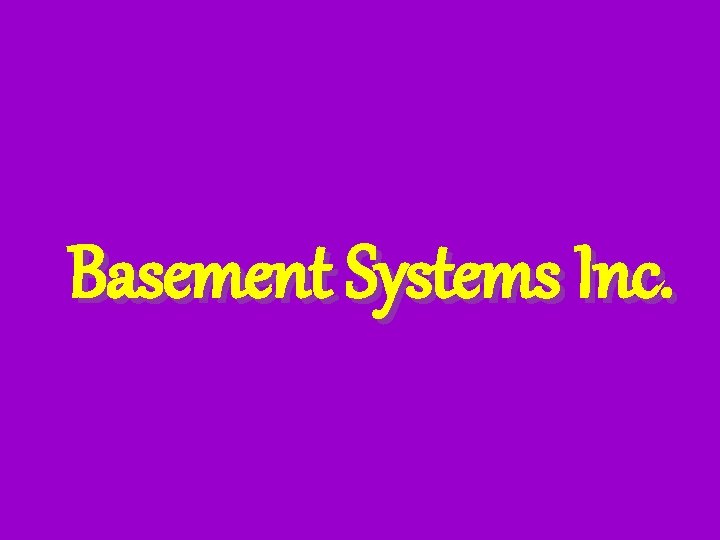 Basement Systems Inc. 