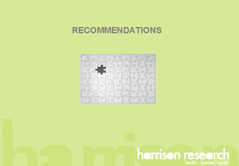 RECOMMENDATIONS 