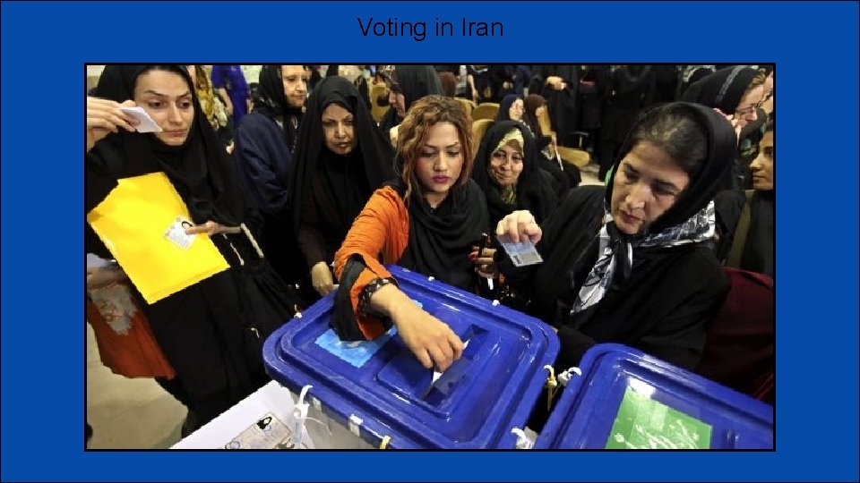 Voting in Iran 