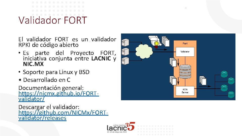 Validador FORT El validador FORT es un validador RPKI de código abierto • Es