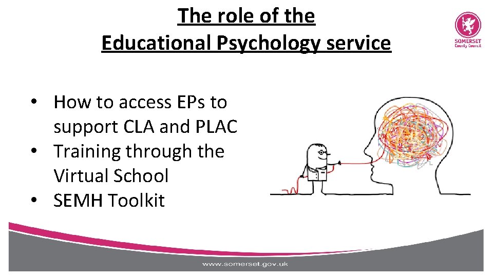 The role of the Educational Psychology service • How to access EPs to support