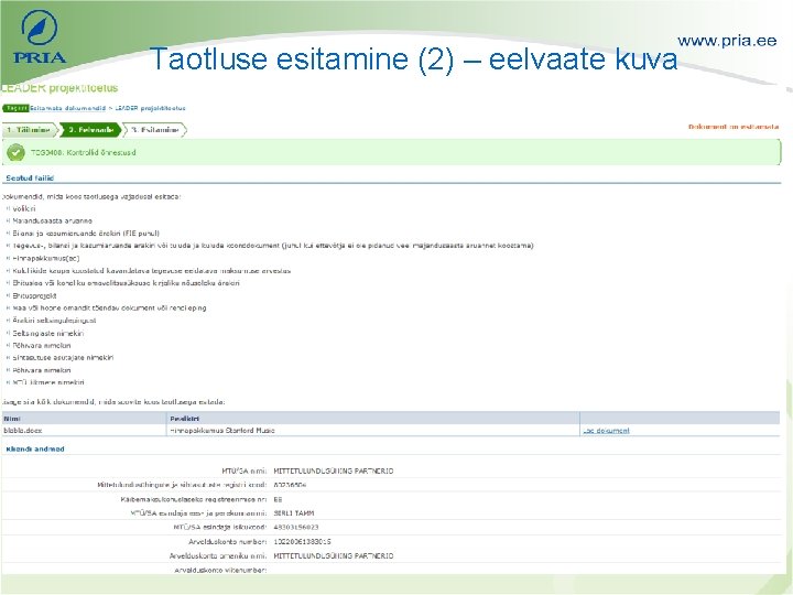 Taotluse esitamine (2) – eelvaate kuva 