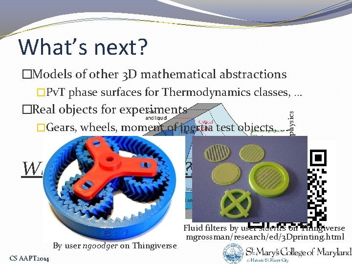 What’s next? What would you do? diagram from Hyperphysics �Models of other 3 D