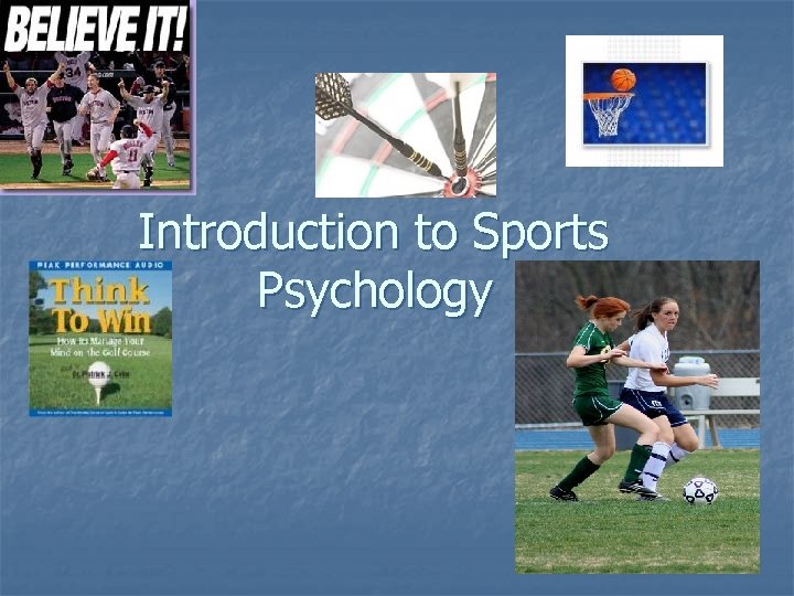 Introduction to Sports Psychology 
