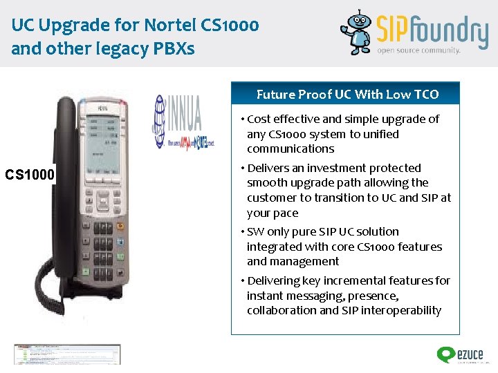 UC Upgrade for Nortel CS 1000 and other legacy PBXs Future Proof UC With