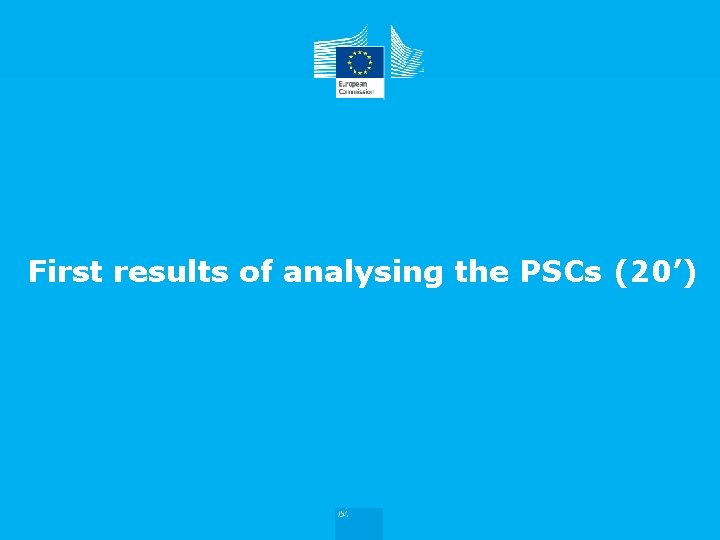 First results of analysing the PSCs (20’) 