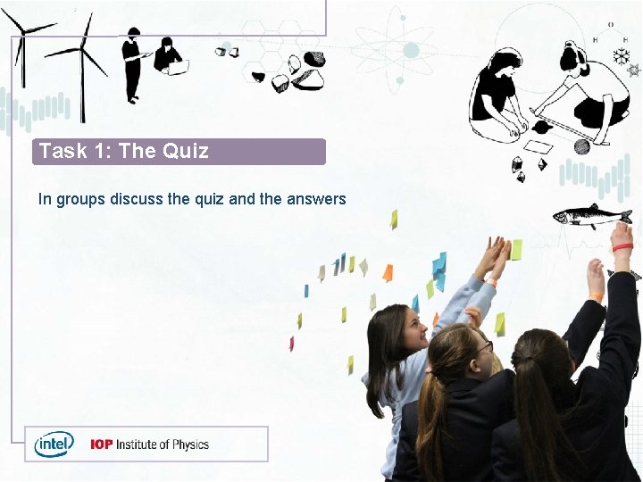 Task 1: The Quiz In groups discuss the quiz and the answers 