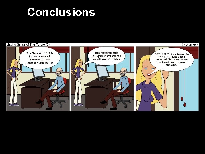 Conclusions The Data will be Big, but our users will continue to use Facebook