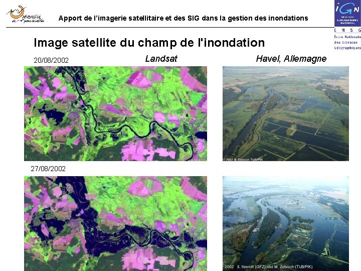 Apport de l’imagerie satellitaire et des SIG dans la gestion des inondations Image satellite