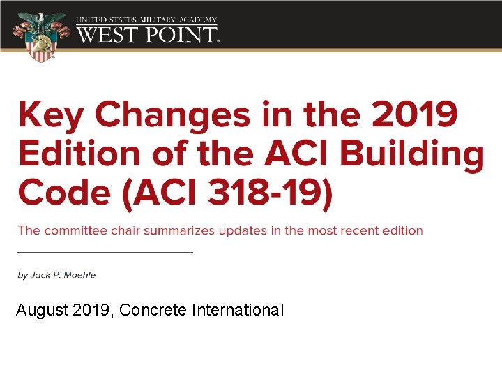 August 2019, Concrete International 