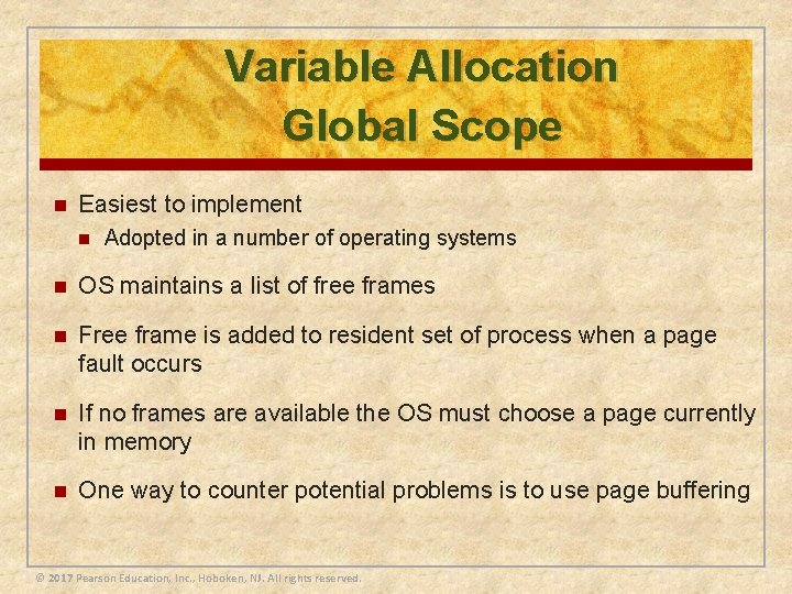 Variable Allocation Global Scope n Easiest to implement n Adopted in a number of