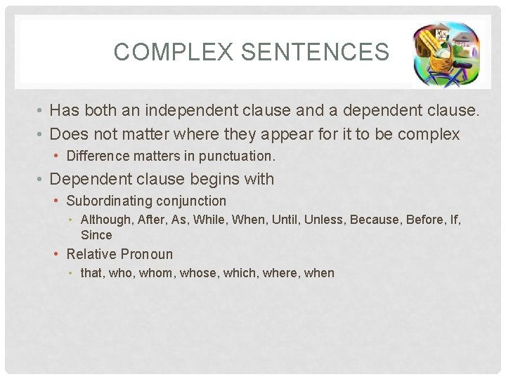 SENTENCE STRUCTURE REVIEW SIMPLE COMPOUND COMPLEX AND COMPOUNDCOMPLEX
