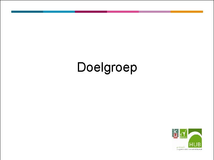 Doelgroep 