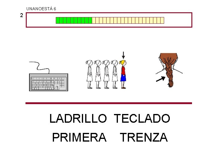 UNANOESTÁ 6 2 LADRILLO TECLADO PRIMERA TRENZA 