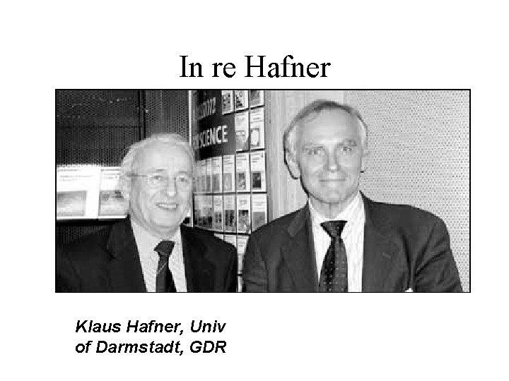 In re Hafner Klaus Hafner, Univ of Darmstadt, GDR 
