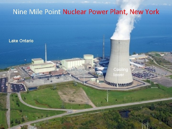 Nine Mile Point Nuclear Power Plant, New York Lake Ontario Cooling tower 34 