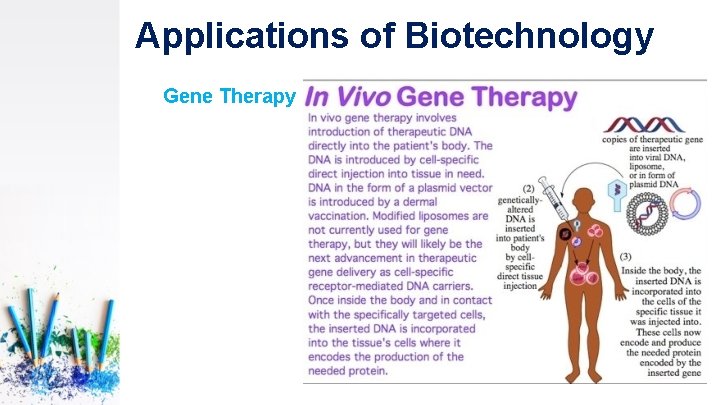 Applications of Biotechnology Gene Therapy 